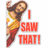 イエス私はそのミームを見た シール (正面)