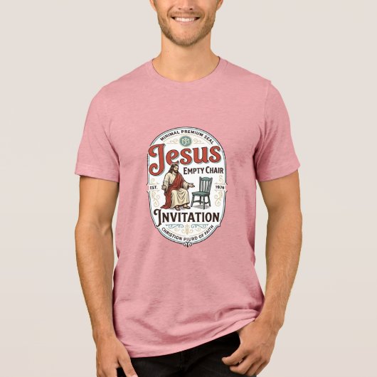 イエス空の椅子の招待 イエス空の椅子の招待 トライブレンドＴシャツ (正面)