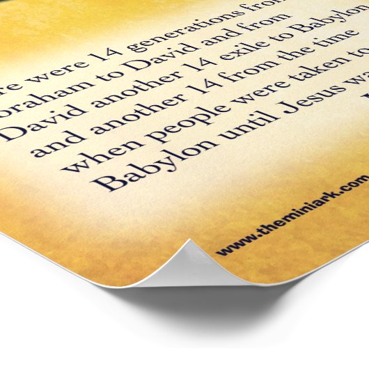 イエス系図学 ポスター (角)