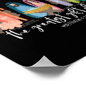 イエス素晴らしのクリスマス・クリスチャンの男性への贈り物 ポスター (角)