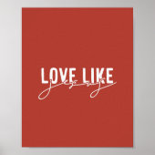 イエス素朴クリスチャンのような愛 ポスター (正面)