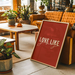 イエス素朴クリスチャンのような愛 ポスター