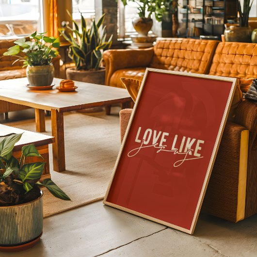 イエス素朴クリスチャンのような愛 ポスター