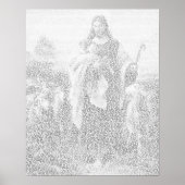 イエス絵画様は新約聖書の文字から作られた ポスター (正面)