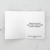 イエス考える様の死別がクリスマスを祝う シーズンカード (内部)