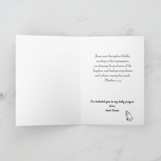 イエス考え様の持病の宗教 カード (内部)