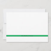 イエス親愛グリーンクレヨンのノート写真クリスマスカード (裏面)