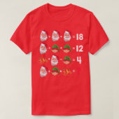 イエス誕生日算数先生ユーモアクリスマスの順番 Tシャツ (デザイン正面)