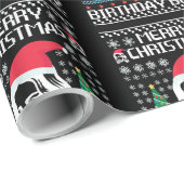 イエス誕生日醜いクリスマスセーター ラッピングペーパー (ロールコーナー)