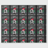 イエス誕生日醜いクリスマスセーター ラッピングペーパー (フラット)