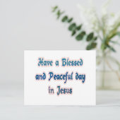 イエス賛美に平和な日を過ごす ポストカード (スタンド正面)