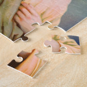 イエス賛美の神の慈悲カトリックの家庭の装飾 ジグソーパズル (側面)