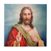 イエス賛美の神の慈悲カトリックの家庭の装飾 タイル (正面)