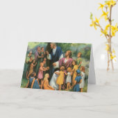 イエス賛美キリストの子供たち，ヴィンテージ宗教 カード (黄色い花)