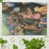 イエス賛美キリストの子供たち,ヴィンテージ宗教 キッチンタオル (折り畳み)