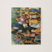 イエス賛美キリストの子供たち，ヴィンテージ宗教 ジグソーパズル (縦)