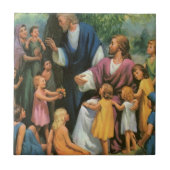 イエス賛美キリストの子供たち，ヴィンテージ宗教 タイル (正面)