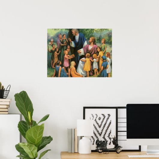 イエス賛美キリストの子供たち,ヴィンテージ宗教 ポスター (ホームオフィス)