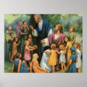 イエス賛美キリストの子供たち,ヴィンテージ宗教 ポスター (正面)