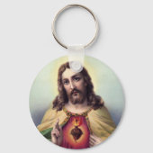 イエス賛美キリストの聖なるハート キーホルダー (正面)
