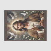 イエス賛美クあなた。聖十字架と鳩 薄葉紙 (正面)