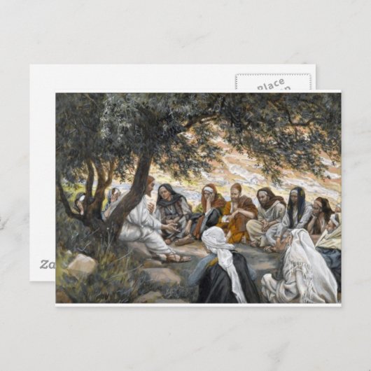 イエス賛美信仰の感動的キリスト ポストカード (正面/裏面)