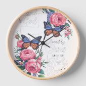 イエス賛美様に愛された神によるハッピーイースターの日が 壁時計 (正面)