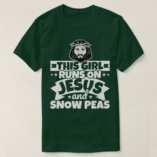 イエス走とスノーの少女 Tシャツ (デザイン正面)