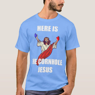 イエス遊のコーンホールイエスキリスト Tシャツ