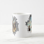 イエス運の十字架の破壊キリスト教信仰 コーヒーマグカップ (中央)