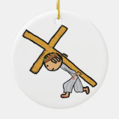 イエス運の十字架 セラミックオーナメント (裏面)
