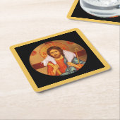 イエス運は小失った羊だ スクエアペーパーコースター (アングル)