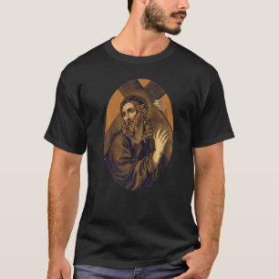 イエス運十字架絵画の Tシャツ
