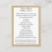イエス運様のクロス祈りの言葉宗教的な神聖カード エンクロージャーカード (裏面)