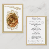 イエス運様のクロス祈りの言葉宗教的な神聖カード エンクロージャーカード (正面/裏面)