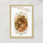 イエス運様のクロス祈りの言葉宗教的な神聖カード エンクロージャーカード (正面)