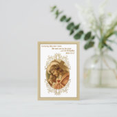 イエス運様のクロス祈りの言葉宗教的な神聖カード 名刺 (スタンド正面)