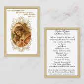 イエス運様のクロス祈りの言葉宗教的な神聖カード 名刺 (正面/裏面)