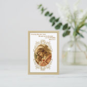 イエス運様のクロス祈りの言葉宗教的な神聖カード 名刺 (スタンド正面)