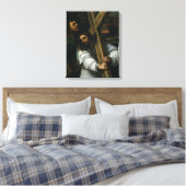 イエス運様の十字架c.1535 (パネル上の油) キャンバスプリント (インサイチュ (寝室))