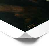 イエス運様の十字架c.1535 (パネル上の油) ポスター (角)