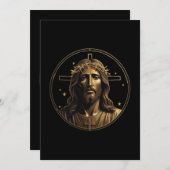 イエス金ゴールド1 招待状 (正面/裏面)