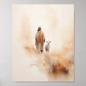 イエス離れのプリント99失った、羊、デジタル ポスター (正面)