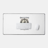 イエス電気工のシャツ信仰に基づいたデザイン_1 デスクマット (キーボード&マウス)