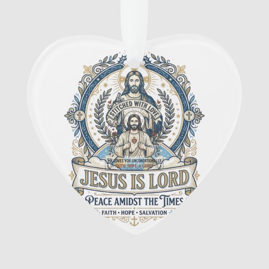 イエス預言終末論ヴィンテージTシャツキリスト教 オーナメント (正面)