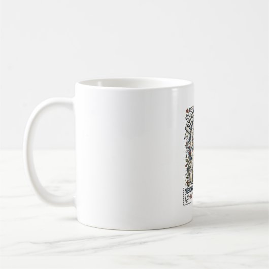 イエス預言終末論ヴィンテージTシャツクリスチャン コーヒーマグカップ (左)