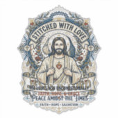イエス預言終末論ヴィンテージTシャツクリスチャン シール (正面)