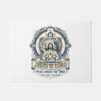 イエス預言終末論ヴィンテージTシャツクリスチャン ドアマット