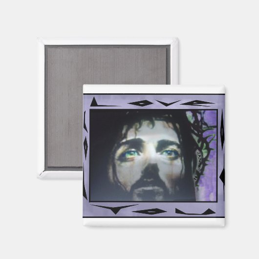 イエス顔額縁色 マグネット (正面/裏面)