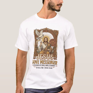 イエス鳩メッセンジャー イエス鳩メッセンジャー キリスト教 Tシャツ